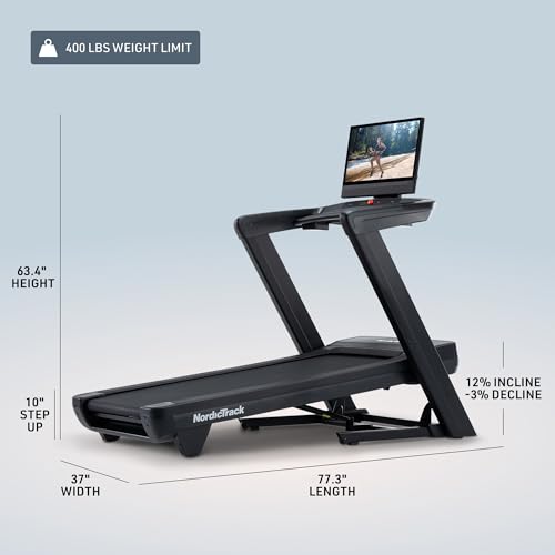 Image of NordicTrack Commercial Series Treadmills | Foldable Treadmills with Adjustable -3% to 12% Incline for High Efficiency Running and Walking Workouts at Home