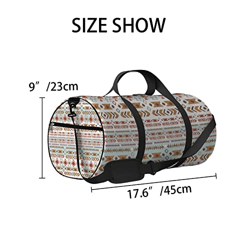 Bolsa de viagem grande para homens e mulheres em aquarela, étnica, boho, ornamento, bolsa de fim de