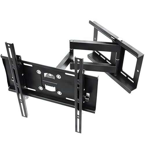 Support TV Mural RICOO 32-65 Pouces - Orientable Et Inclinable - Fixation VESA Jusqu'à 400x400 - Charge Max 50kg