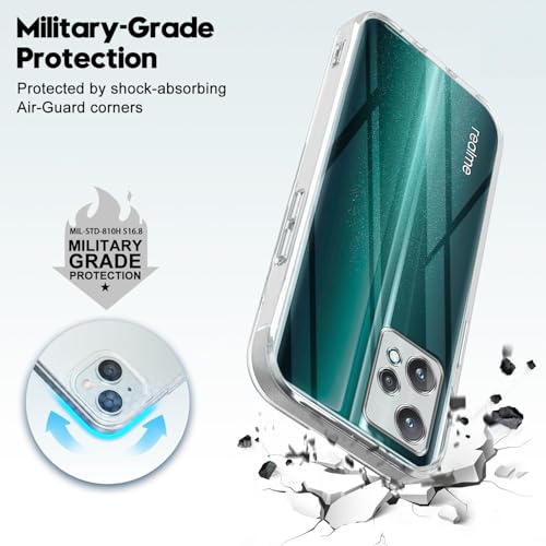 Image of Jkobi Back Cover for Realme 9 Pro (Silicone Clear Shockproof Case with Camera Protection | Soft and Flexible | Transparent)