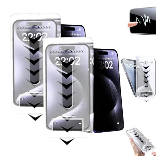 ZHKVAG Silk Screen Dust-Free Room Tempered Film, Livingneed Silk Screen Dust-Free Room,HD Anti-Peep Tempered Film,Glass Privacy Tempered Film for iPhone 16 15 14 13 12 11 Pro MAX (11,2*Privacy)