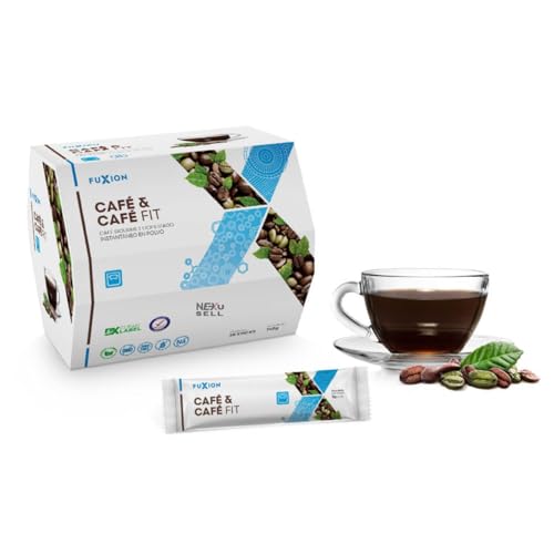 Café FIT Gourmet con GRANOS Verde para Control de Peso y Energía Natural | Café Instantáneo Liofilizado | Apoyo Metabólico | 1 CAJA CON 28 Sticks | Sabor Suave Colombiano