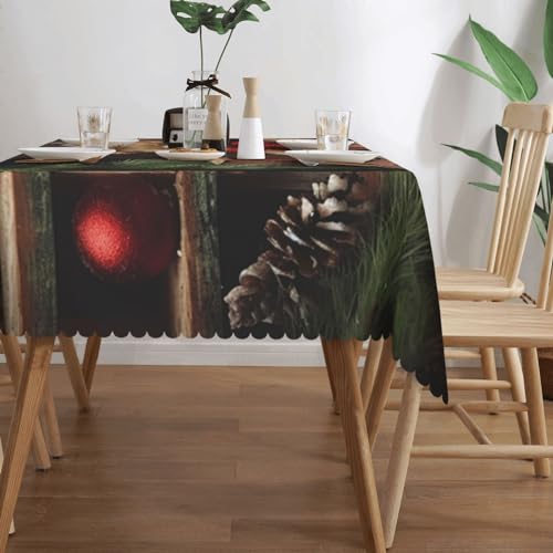 Nappe rectangulaire polyester de fête pour repas de famille et réception