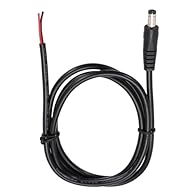 The DC power pigtail cable is designed for DC cable repair and cable replacement. DC power pigtail barrel plug connector cable has a DC connector on one end and a bare wire open end on the other. The open cable end allows it to adapt to a variety of ...