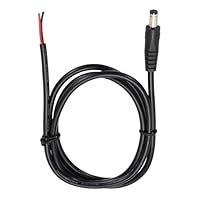 The DC power pigtail cable is designed for DC cable repair and cable replacement. DC power pigtail barrel plug connector cable has a DC connector on one end and a bare wire open end on the other. The open cable end allows it to adapt to a variety of ...