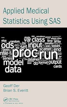 Applied Medical Statistics Using SAS book cover