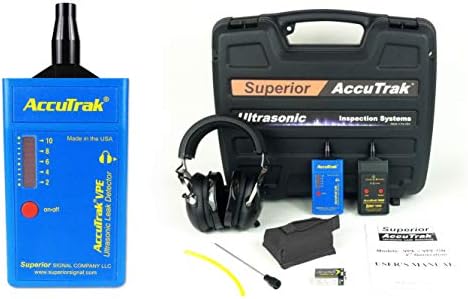 Superior AccuTrak VPE PRO Ultrasonic Leak Detector Professional Kit, Includes VPE Leak Detector, Battery, Large Carry Case, Touch Probe, Waveguide, Noise Blocking Headphones