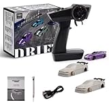 LED-Enhanced Mini Drift RC Car: Equipped with vibrant LED headlights and taillights, this mini drift RC car combines high-speed action with eye-catching visuals, perfect for nighttime races or showcasing as a collectible desk ornament