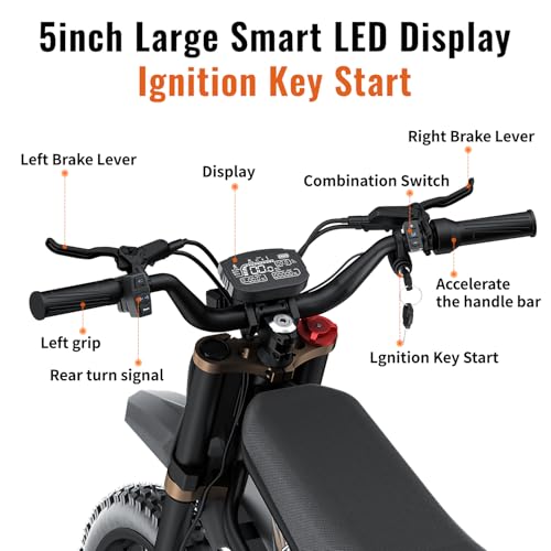 Image of Riding'times GT73PRO Electric Motorcycle, 3000W 60V 50MPH Electric Dirt Bike