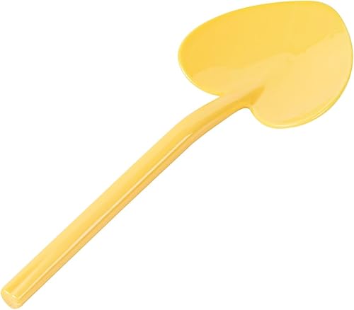 Restaurantware Cucharas de postre de 3.5 pulgadas x 1.3 pulgadas, 100 mini cucharas desechables – Cucharas de degustación de plástico amarillo bebé