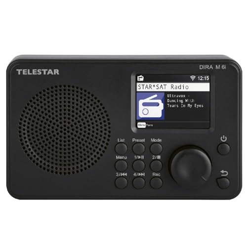 Telestar DIRA M 6i Hybrid Radio (radio Internet, lettore musicale USB, radio multifunzione compatta, DAB+/FM RDS, WiFi, Bluetooth)