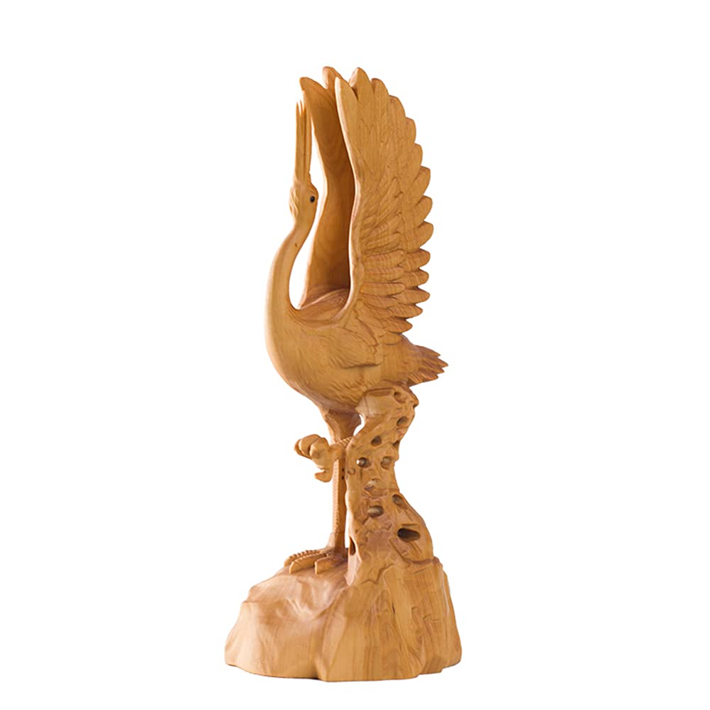 Artisanat d'oiseau en bois miniature pour objets de décoration maison moderne