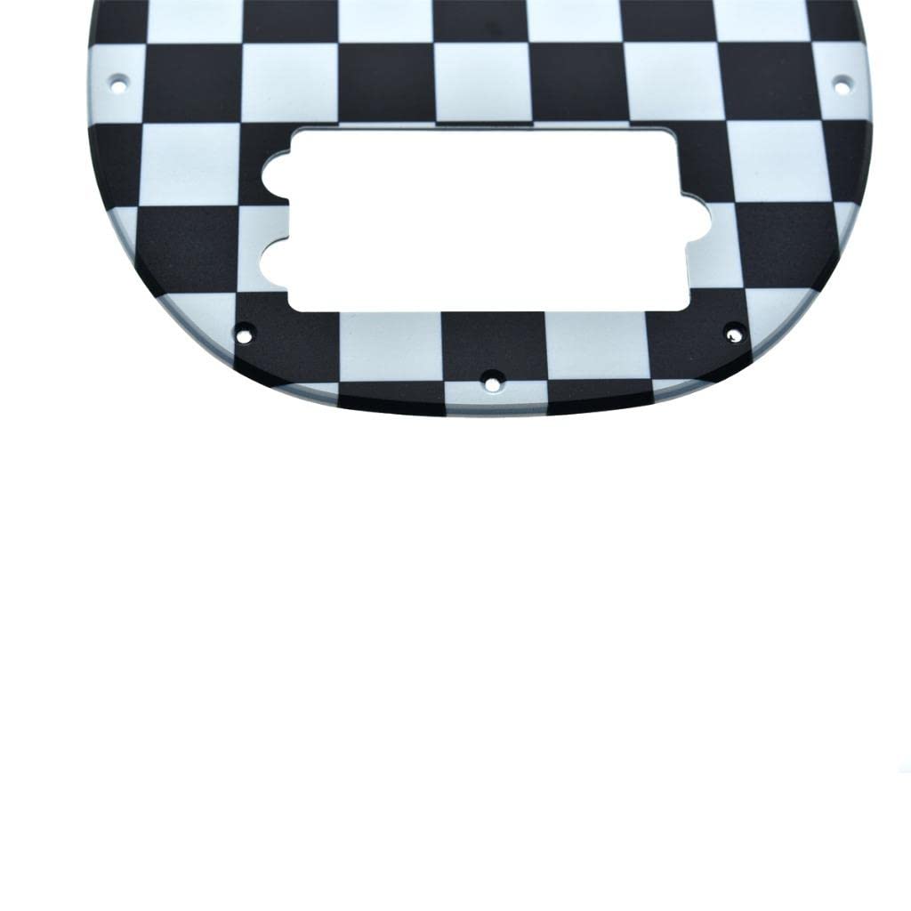 KAISH Black/White Grid Bass Pickguard Fit for Musicman classic 4 string StingRay bass models