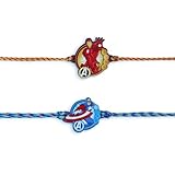 TrendBell Juego de 2 Rakhi para hermanos, superhéroes Rakhi para hermana, Rakhi para hermano pequeño Bhai | Raksha Bandhan Rakhi para hermanos