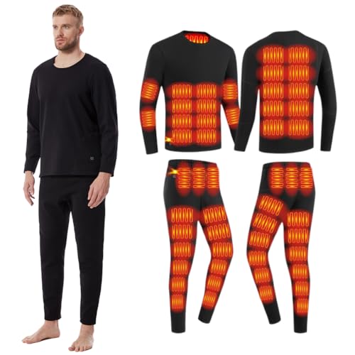 Ensemble long john chauffant à diffusion de chaleur constante pour moto et camping