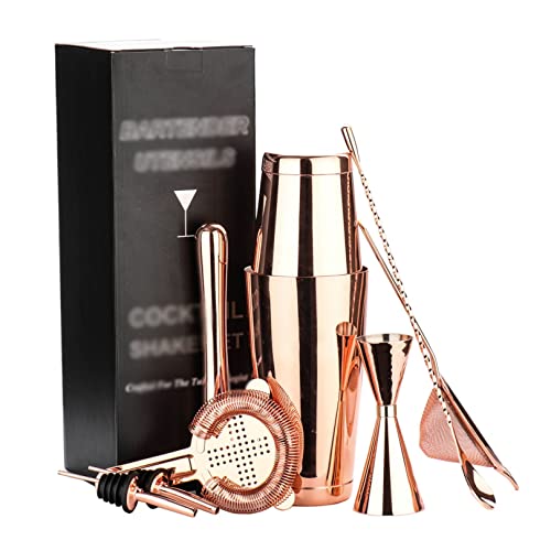 カクテルシェーカー 8点セット 550ml/820ml バーテンダー スノー カップ バーウェアツールセット マティーニ カクテル ステンレス製 最高ツール パーティーグッズ バーセット シェーカー 多用性 お酒 業務用 自家製