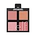 e.l.f. Cosmetics Powder Blush Palette, Four Blush Shades for Beautiful, Long-Lasting Pigment, Light