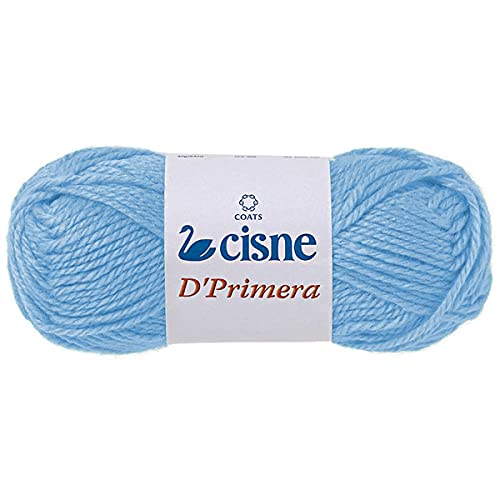 Lã Para Tricô, Cisne, Dprimera, Coats Corrente, 00628, Azul Claro, 40 Gramas