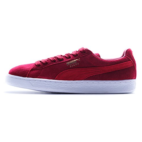 Image of PUMA Men's Suede Classic + Lace-Up Fashion Sneaker, Rio Red /High Risk Red, 11.5 M US
