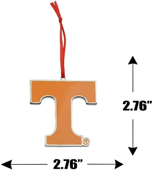 Tennessee Volunteers Power T Metal Christmas Ornament - Image 2