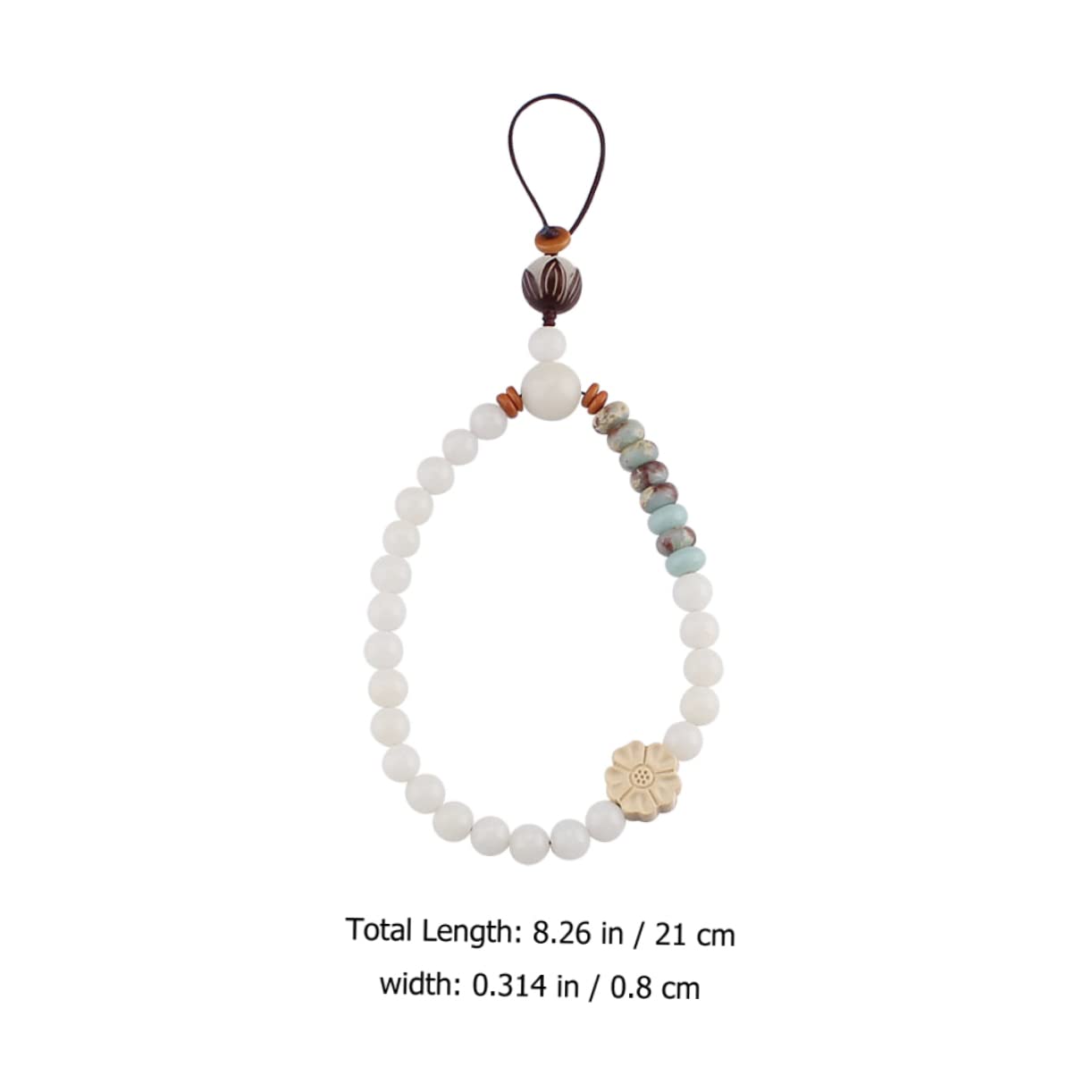 SHINEOFI Cadena de Teléfono Móvil Lanyard Decorativo para Colgar Compatible con Múltiples Dispositivos de Único