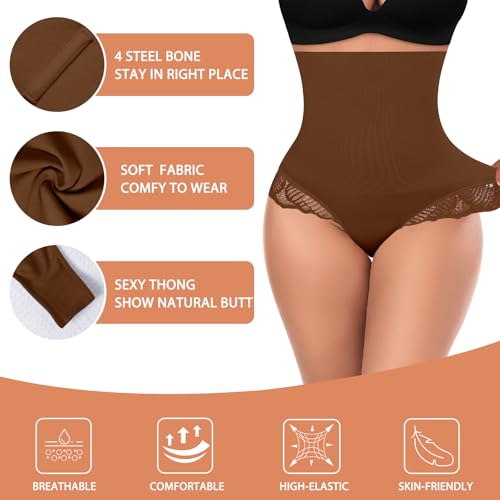Image of Womens Thong Shapewear Mid to High Waisted Shaper Thong WN0017