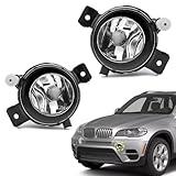 TOPUS Pair Fog Lights for BMW X5 E70 2011 2012 2013 Fog Lamp Left Driver & Right Passenger Side W/O Bulbs 63177224643 63177224644 faros antiniebla neblineros para autos delantero