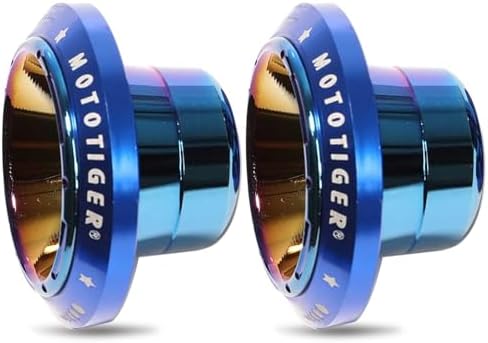 Tongze Motorcycle Frame Slider: Scooter Frame Sliders for Front Fork CNC Aluminum Wheel Frame Slider for Motorbike Motorcycle Frame Sliders Crash Protector 2 Pack (Blue & Blue)