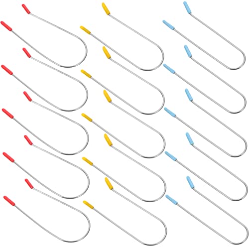 TOPPERFUN Pinzas Para Rulos De Pelo 24 Piezas 3 Tamaños Clips Para Rodillos Eléctricos Acero Inoxidable Para Permanente En Casa Mujeres Cuidado Del Cabello Belleza Profesional