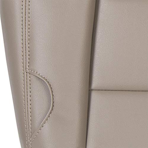 Hecasa Bottom Seat Cover Passenger Side Compatible With 2002 2003 2004 Ford Excursion Limited 4 Door Artificial Leather Tan #TOP5