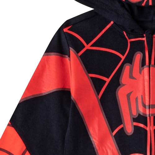 Overol con capucha de Miles Morales Spider-Man para niños de Marvel 3