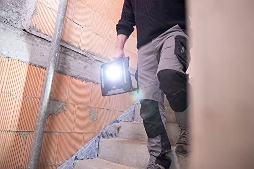 Brennenstuhl Professional Multi Battery LED Hybrid Baustrahler 6050 MH (60W, 6200lm, IP65, LED Baustrahler kompatibel mit 18V Akkus 11 verschiedener Hersteller, 5m, ohne Akku, Engineered in Germany)