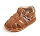 Sehfupoye Baby Jungen Mädchen Sommer Sandalen Anti-Rutsch Weiche Sohle Kleinkind First Walker Schuhe Neugeborenes PU Leder Casual Sandalen 6-12M