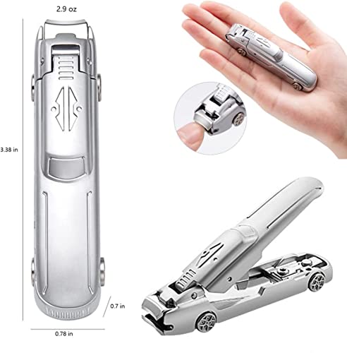 Image of Ritmo Nail Cutter for Men Toe Nail Cutter for Thick Nails Cutting Clipper Trimmer for Women Wide Opening Sharp Saw Stainless Steel Large Nail Clipper Curved Blade Silver Black (SILVER)