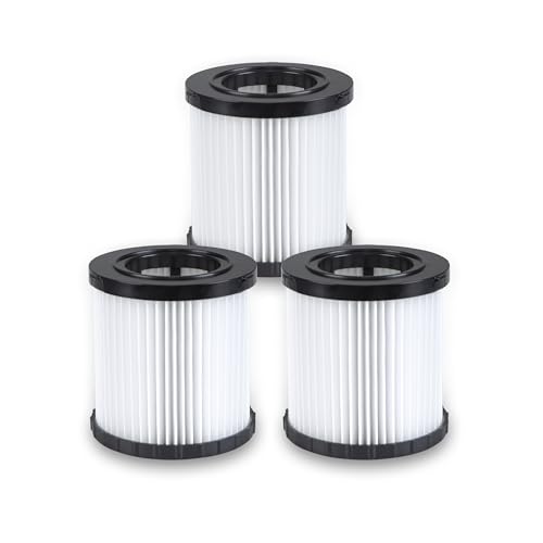 Image of 3 Pack Replacement Cartridge Filter for DeWalt DCV580 /DCV581H Models | Precision OEM Fit, Professional Filtration, Built for Tough Jobs, Reusable Design, Trusted Performance