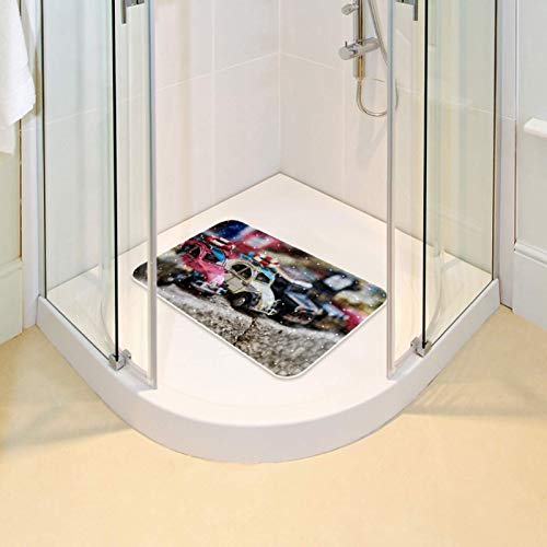 Alfombrilla de ducha de masaje antideslizante bañera 37,3 x 68,3 cm rectangular 7