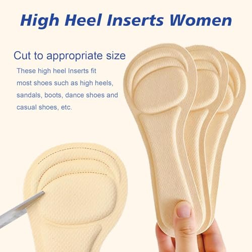 6 pares de plantillas para tacones altos para mujer miniatura 2