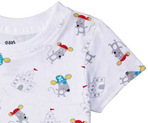 Image of miniklub Boys Pack of 3 Printed Round Neck Pure Cotton T-Shirts