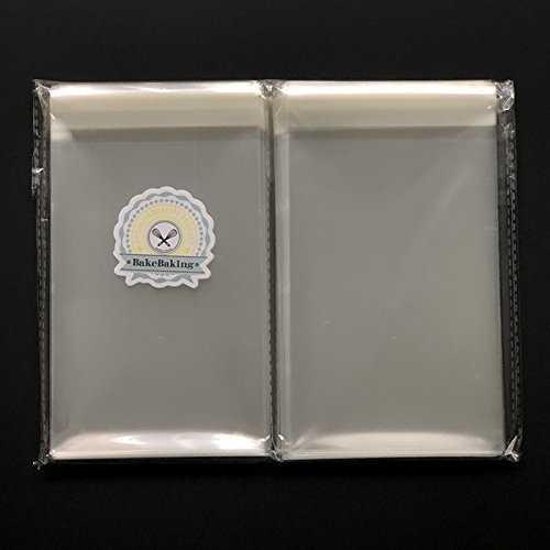 200Ct Clear Plastic Bags 4X6-1.4 Mils Thick Self Sealing Opp Cello Bags For Bakery Cookies Goodies Favor Decorative Wrappers (4'' X 6'') #TOP5
