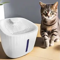 GONDMAX Bebedouro Automático para Gatos e Cães, 3 Litros, Branco