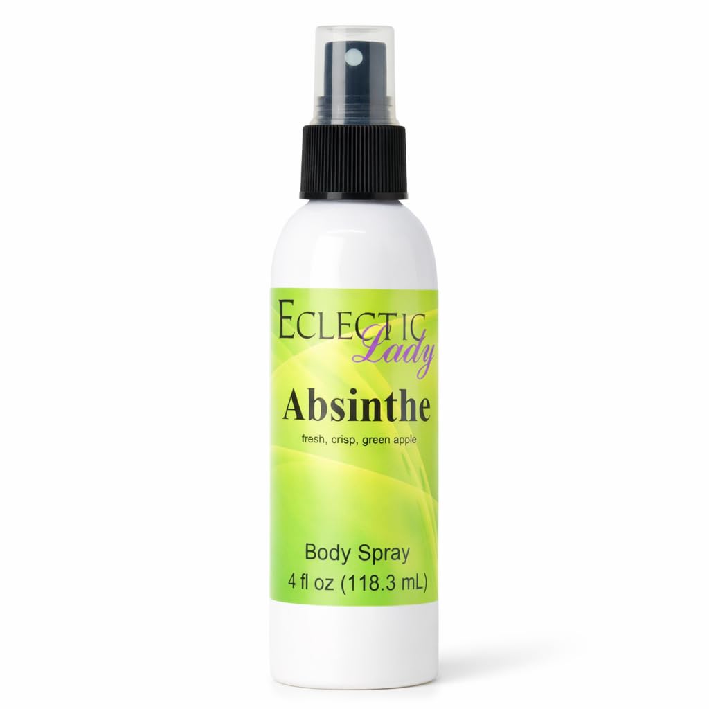 Eclectic Lady Absinthe Body Spray, 16 ounces, Body Mist for Women with Clean, Light & Gentle Fragrance, Cologne with Soft, Subtle Aroma For Daily Use