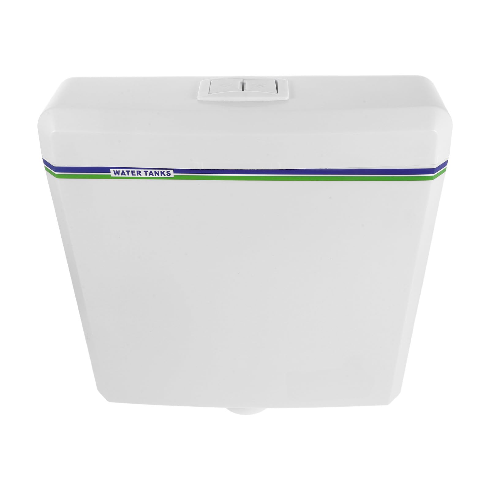 iplusmile Tanque de Descarga para Inodoro de Pared para Baño Común y Sanitario de Cuclillas, Color Blanco, Plástico Resistente Función de Doble Descarga Ajustable