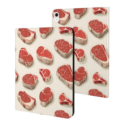 Joli imprimé steak housse de tablette pour emporter votre iPad 2025 au café ou au bureau