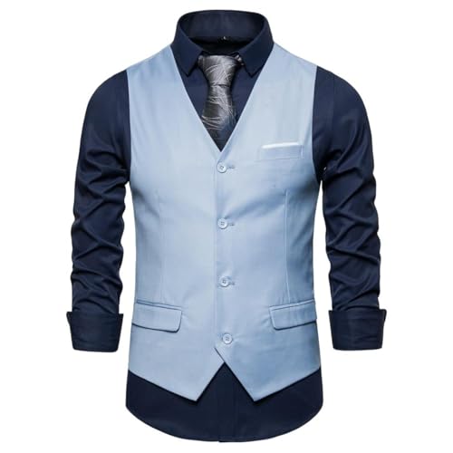Chaleco de hombres negocios cómodo para evitar arrugas y vestir con moda