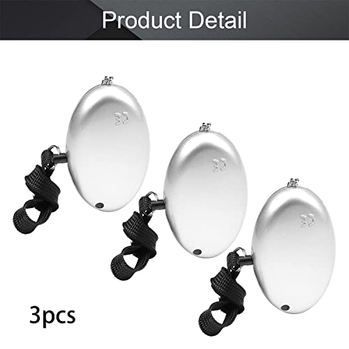 Alarme pessoal Othmro prata 120 db ABS com alarme de segurança leve para mulheres, homens, crianças,