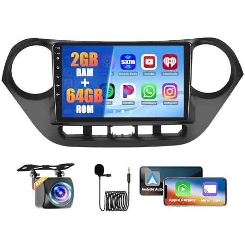Inefala 2+64G Radio for Hyundai I10 2014-2017 CarPlay Car Stereo Android 15 Touchscreen 9