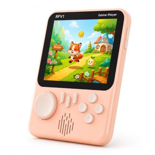 Image of G7 Handheld Retro Game Console for Kids with 3.5 Inch Screen, Ultra Thin Portable Video Game Player with 666 Built-in Games, Rechargeable for Boys & Girls, Travel & Birthday Gift