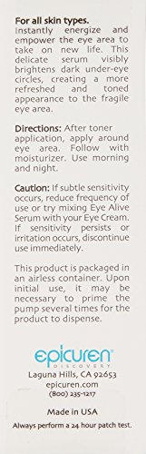 Eye Alive Serum by Epicuren for Unisex - 0.5 oz Serum