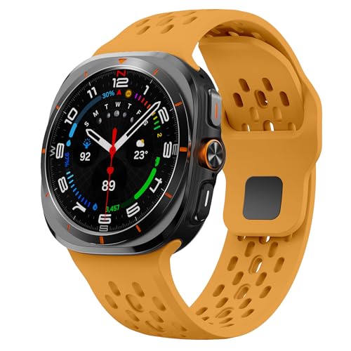 Image of Compatible with Samsung Galaxy Watch Ultra Strap 47mm Silicone Sport Breathable Bands for Galaxy Watch Ultra 2025 2024 Men Women