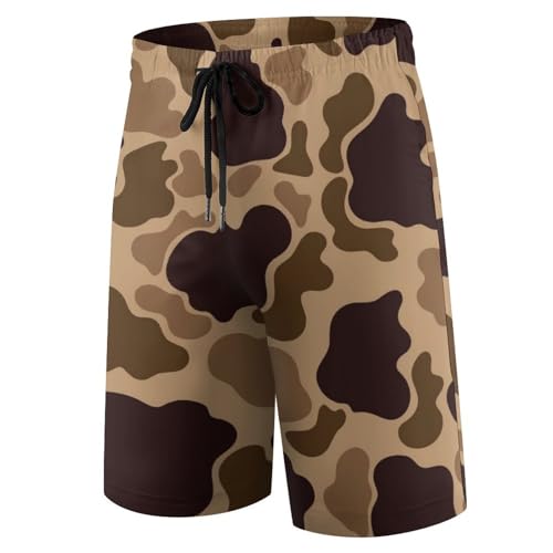 Boys Swim Trunks Quick Dry with Compression Liner Duck Hunter Camouflage Swim Shorts for Boys2